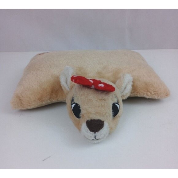 Rudolph The Red Nosed Reindeer 50'th Anniersary Clarice Pillow Pet Plush 11"x14" - Picture 1 of 10